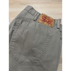 Levi's 505 Khaki Tan‎ Jeans Men's Size Actual 38x30 Cotton Denim Pants